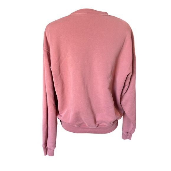 Set Active Crewneck Cotton Sweatshirt in Dusty Rose Size Small - Picture 4 of 7